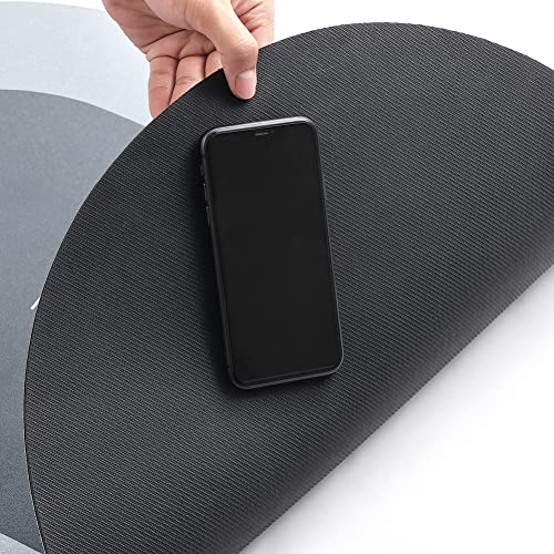 HelloTree 2Pcs Ultra Soft Napa Skin Bath Mat and U-Shaped Toilet Rug, Water Absorbent and Non Slip Shower Bath Rug for Bathroom, Tub and Shower - 20"x32"+20"x24", Dark Grey - color: Dark Grey, size: 20" X 32" + U Shape 20" X 24"