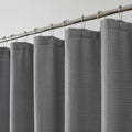 OWENIE Grey Shower Curtain 96 Inch Extra Long, Waffle Weave Textured Fabric Bathroom Curtains, Water Repellent Thick Soft Hotel Spa Luxury Elegant Bath Curtain, Machine Washable, Grey, 72x96 Inch - color: Grey, size: 72"W x 96"L