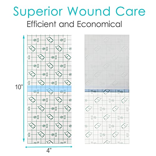 50 Pcs Waterproof Shower Protector | 4x10 Inch Knee Replacement Surgery Bandage Shower Cover Large Wounds Hip Incision Post Knee Surgery Adhesive Dressing Must Haves - size: 4 x 10 Inch (Pack of 50)