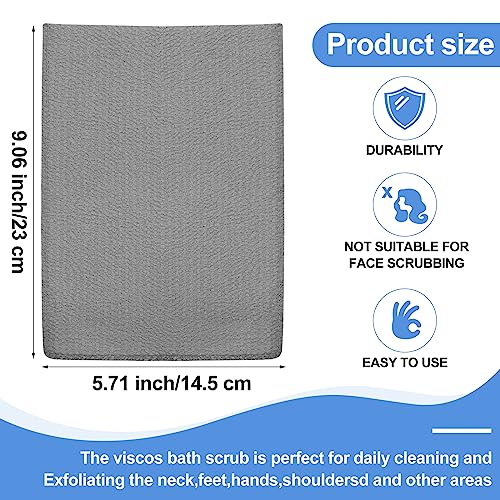 Tatuo 12 Pack Korean Exfoliating Mitt & Cloth, Viscose Rayon Dead Skin Remover Washcloth, Multi Color Body Scrub Towel for Shower Spa Travel(Large,White, Black, Gray) - color: White, Black, Gray, size: Large