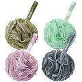 AmazerBath Loofah Sponge 60g/Piece, Exfoliating Bath Sponge Body Scrubber, Loofa Set of 4 - White Grey-Pink-Army Green-Green - style: Army Green