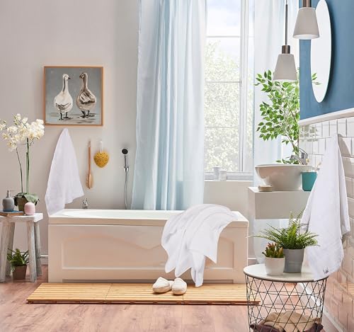 Utopia Towels Set, 16 Bath Towels, 16 Hand Towels, and 32 Washcloths, 600 GSM Ring Spun Cotton Highly Absorbent Towels for Bathroom, Shower Towel, (Pack of 64) (White) - color: White, size: 64 Pieces Towel Set