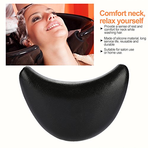 Portable Silicone Shampoo Bowl Neck Rest Cushion for Hair Washing, Non-Slip Salon Sink Neck Pillow with Strong Suction Cups for Hairdressing Salon & Home Use