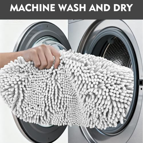 RUN HELIX Bathroom Toilet Lid Cover,Chenille Machine Washable Seat Covers, 17.5x15, Stays in Place Rubber Backing, Fits Most Round, Elongated and Oblong Lids, Accessories Decor,White - color: White, size: Lid 17.5"x15"