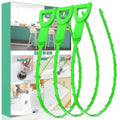 Drain Snake Hair Drain Clog Remover - 3 Pack Shower Snake Sink Unclogger Tool with Exquisite Packaging (Green) - color: Green, style: 3 Pack