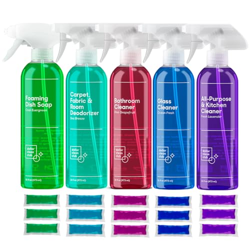 Complete Home Cleaning 15 Pack Kit, Kitchen, Bathroom, Carpet, Dish, and Glass Cleaner Refills - style: All Scent