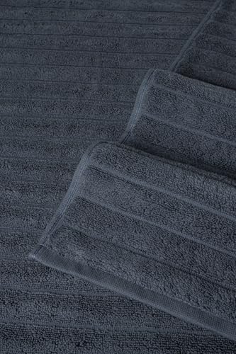 Classic Turkish Towels CTT - Premium 2 Piece Jumbo Bath Sheets, 100% Turkish Cotton, Absorbent & Ultra Comfy Bath Towel Sheets for Hotels & Spa | 40"x65" (Dark Blue) - color: Dark Blue, size: 2-Piece Bath Sheets