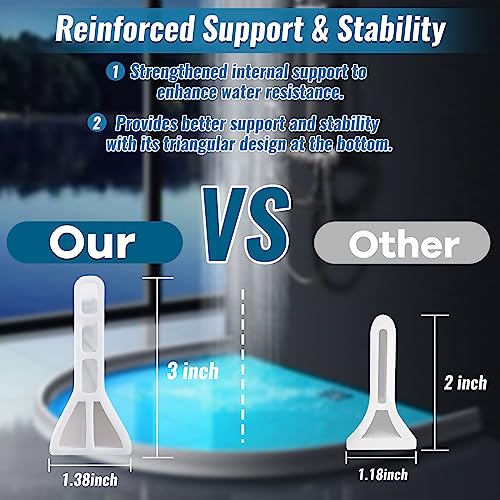 3" High Shower Threshold Water Dam 120" Long Collapsible Shower Water Splash Guard Self-adhesive Shower Barrier Bath Water Stopper To Keep Dry and Wet Separation Bathroom Kitchen (10Ft) - style: 10 ft