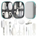 Baby Grooming Kit, Infant Safety Care Set with Hair Brush Comb Nail Clipper Nasal Aspirator,Baby Essentials Kit for Newborn Girls Boys (Grey White) - style: Grey White Grooming Kit