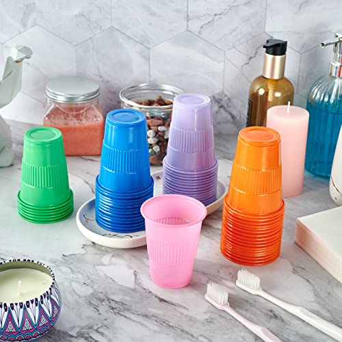 Lilymicky 500 Pack 5 oz Plastic Cups, Disposable Drinking Cups in Assorted Colors Can Be Used As Tasting, Party Tumblers, Jelly Party Shot - style: 5 oz