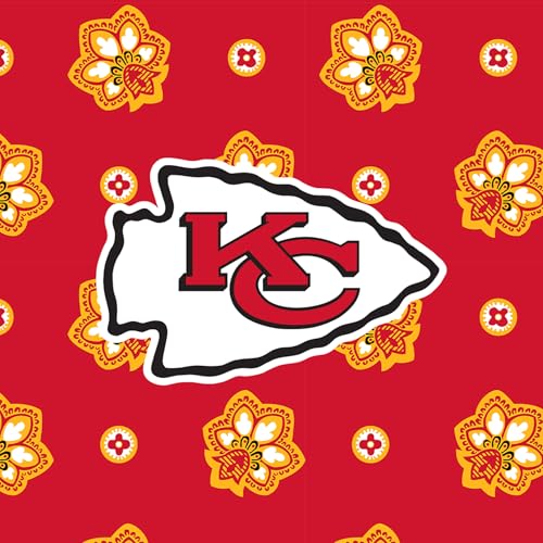 Vera Bradley Women's Cotton Nfl Medium Cosmetic Makeup Organizer Bag (Multiple Teams Available) - color: Red/Yellow Bandana with Kansas City Chiefs, size: One Size