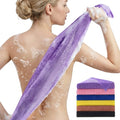 African Bath Sponge African Net Long Net Bath Sponge Exfoliating Shower Body Scrubber Back Scrubber Skin Smoother,Great for Daily Use,6 Colors - color: Black,blue,coffee,purple,yellow,pink