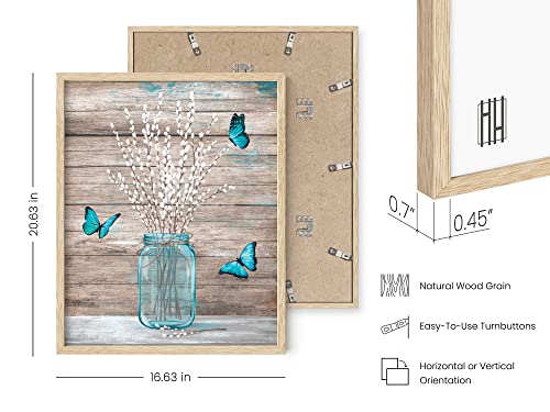 HAUS AND HUES Flower Wall Decor - Set of 4 Floral Wall Art, Floral Wall Decor, Flower Wall Art, Flower Painting with Frame, Floral Pictures Wall Decor, Flower Pictures Wall Decor (Beige Frame, 16x20) - color: Farmhouse Bouquets, size: 16x20, style: Beige