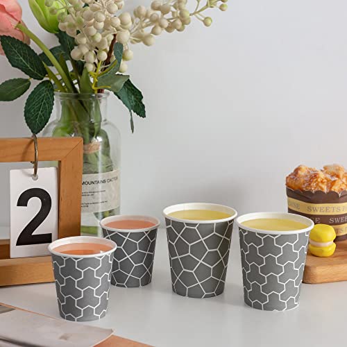 3 oz Paper Cups – 600 Count, Small Bathroom Cups, Disposable Mouthwash Cups, Espresso Cups, Mini Cup for Coffee, Tea, Water, Snack - color: Gray, size: 3 oz