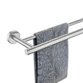 JQK Double Bath Towel Bar, 39 Inch 304 Stainless Steel Thicken 1mm Towel Rack for Bathroom, Bath Towel Holder Brushed Wall Mount, Useable Length 36 Inch, TB100L36-BN - color: Brushed, size: 39 Inch