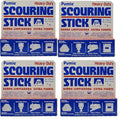 4-Pack PUMIE Heavy Duty Pumice Scouring Stick, with Flexi Scour Pad, Pumice Stone for Cleaning Tough Bathroom, Kitchen Stain, Grills, Pool, Scouring Stick for Cleaning Toilet Rings Stains - size: 4 Count (Pack of 1)