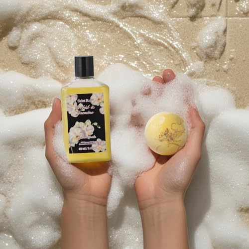 Spa Kit Gifts for Women Gift Basket, 15Pcs Bath and Body Spa Gift Basket | Home Spa Self Care with Purse Handbag, Relaxing Pampering Care Kit Orchid Jasmine Gifts for Birthday, Mom, Anniversary