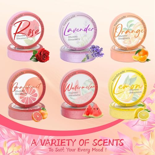 Shower Steamers Aromatherapy 8 Pack - Natural Essential Oil Shower Bombs for Self Care, Stress Relief Stocking Stuffers, Relaxation Birthday Gifts for Women and Men. Revitalizing Blossom Style - style: Revitalizing Blossom Style