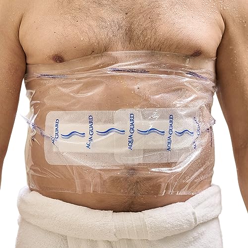 TIDI 50013-PKG AquaGuard Sheet – 12” x 24” – (Area of Coverage: 9.75” x 22”) – Shower Protection Sheet – Self-Adhesive Moisture Barrier – Wound Cover for Showering – 7 Sheets – Home Medical Supplies - size: 12" x 24", style: Package of 7 Sheets