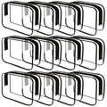 Clear Toiletry Bag, 12 Pack TSA Approved Toiletry Bag Carry on Travel Accessories Bag, Quart Size Bag for 3-1-1 Liquids Airport Airline Compliant Clear Makeup Bag with Metal Zipper (Black Bags) - style: Black Bags