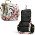 VENTURE 4TH Hanging Travel Toiletry Bag for Women & Men – Large Toiletry Organizer with 17 Compartments, Removable TSA Pouch, Travel Wash Bag for Toiletries, Makeup & Shaving Kit (Pink Flamingo) - color: Pink Flamingo