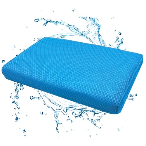 Shower Seat Cushion for Shower Chairs, Transfer Benches in Bathtub, Cushion for Sauna, 3D Mesh Pad with Hook, Slip-Resistant, Design for Elderly, Senior, Handicap & Disabled - size: Blue