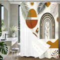 LQCOOL Boho Leaf Shower Curtain and Liner, 3 in 1 Shower Curtain Set with 12 Double Sided Shower Curtain Hooks,Fabric Shower Curtains for Bathroom,72" W*72" H - color: Boho