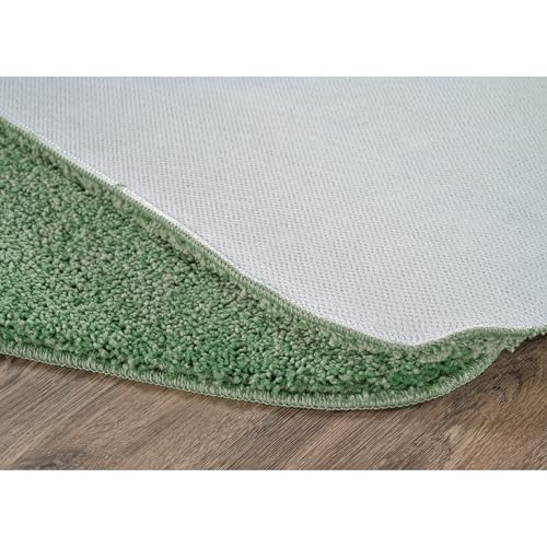 Garland Rug Sedona Bath Rug, Extra Soft Absorbent Plush Bath Rugs, Non-Slip, Quick Drying, Machine Washable, Plush Comfort for Bathroom Floor, Tub and Shower, 24" x 40", Deep Fern Green - color: Deep Fern, size: 2' x 3'4" (Rectangular)