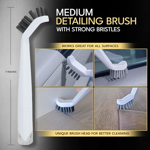 Grout Cleaning Brushes Set (3 Pcs) Deep Cleaner Multi-Purpose Stiff Bristle Brush, Cleaning Toothbrush for Cleaning Corners, Spaces, Tile, Shower, Window & Door Track, Floor, Juicers and Tight Spaces - color: 3-in-1 Cleaning Brush Set