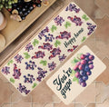Farmhouse Funny Fruit Watermelon Rug, Easy Care Low Profile Kitchen Rugs Sets of 2, Kitchen Mats Non Slip Washable, Cute Colorful Summer Mats with Positive Vibes for Floor, Bathroom, Entryway