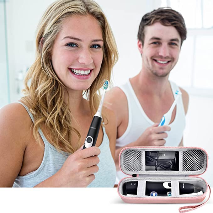 GWCASE Toothbrush Travel Case Compatible with Oral-B Pro 1000 2000 3000 3500 5000 7500/ for Philips Sonicare ProtectiveClean 4100 6100 5100 6500 7500 Rechargeable Electric Toothbrush (Box Only) -Gold - color: Gold
