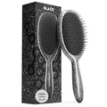 FRAMAR Glitter Hair Brush Detangler, Detangling Hairbrush For Women, Wet Hair Brush For Girls, Hair Detangler Brush, Wet Hairbrush, Hairbrushes, Girls Hairbrush Detangler, Reduces Frizz - Black - color: Glitter - Black