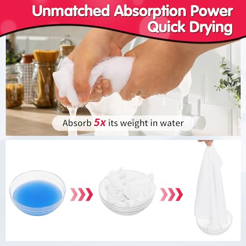 20 Pack White Microfiber Cleaning Cloth, Lint-Free Car Wash Towels, All-Purpose Absorbent Cleaning Rags for Housekeeping, Dust Cloth for Office, Mechanic, Automotive - color: White
