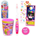 Care Bears Kids Toothbrush and Cup Kit - Official, Multicolor, Manual Toothbrush, Cup, Stickers, Cat Door Hanger, Ages 3+