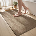 Ultra Thin Bathroom Rugs Non Slip Bath Mat 17" x 32", Bathroom Mat Quick Dry Machine Washable Rugs Perfect for Shower, Camel - color: Dark Beige, size: Medium(17"x32")
