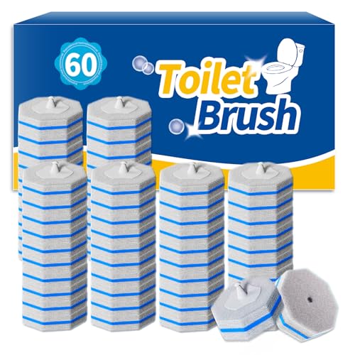 60PCS Toilet Wand Refills Compatible with Clorox Toilet Wand. Disposable Toilet Brush Refills. Bathroom Cleaning. Disposable Toilet Bowl. High-Density Disposable Toilet Brush Scrubber - style: 60 refflls（Without handle）