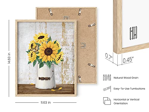 HAUS AND HUES Flower Wall Decor - Set of 4 Floral Wall Art, Framed Flower Painting, Floral Pictures for Kitchen, Bedroom, Living Room (Framed Beige 11x14) - color: Farmhouse Bouquets, size: 11x14, style: Beige Framed