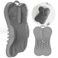 Back Scrubber Body Bath Cushion Tub Bathtub Back Lumbar Support Ergonomic Silicone XL Thick Soft Seat Pad Non-Slip Suction Cups Relaxing Spa Mat Exfloating Scrubbing Shower 28 x 19 Grey - color: Grey