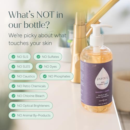 Puracy Foaming Hand Soap Refill - Plant-Powered Natural Hand Soap As Seen on TikTok, Non-Toxic, Sulfate-Free Liquid Soap, Moisturizing Foam Handwash Liquid (Lavender & Vanilla, 48 fl oz) - size: 48 Fl Oz (Pack of 1)