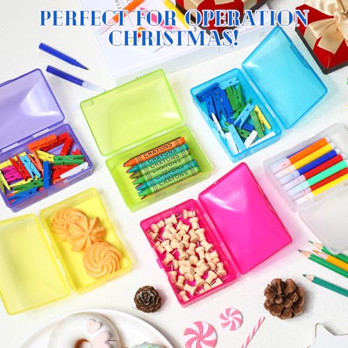 Reallnaive 36 Pcs Travel Soap Container Portable Plastic Soap Boxes Bulk with Lid Homeless Donations Bulk Gym Shower Tour Groups Hotel Outdoor Camping (Mixing Colors) - color: Mixing Colors
