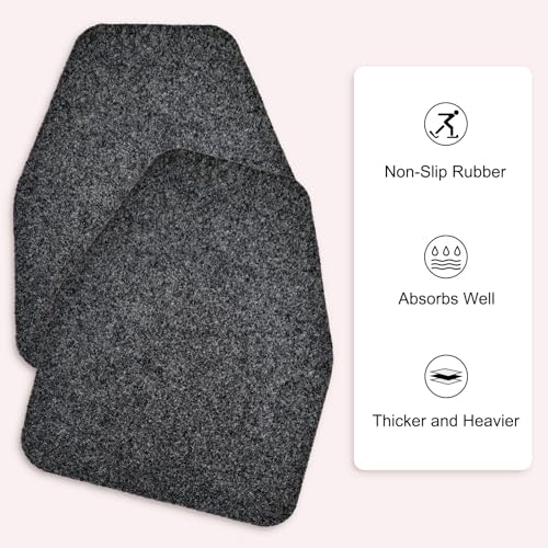 2 Pack Urinal Mats, Non Slip Urinal Floor Mats, Water Absorption Floor Urinal Pads, Non-Slip Rubber Backing Commercial Splash Mats for Men Bathroom Restroom Office Toilet (17Inch x20.5Inch) - style: 2 Pack