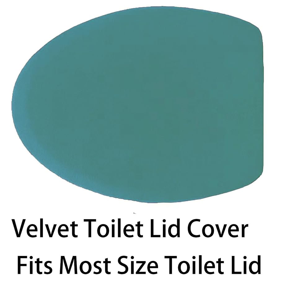 Madeals Memory Foam Runner Bathroom Rug Sets 5 Piece Ultra Absorbent Long Bath Mat for Bathroom - Non-Slip 5 Piece Bathroom Mat Set Teal - color: Teal Blue, size: L-20"x 46"/20"x 32"/17"x 24"/Contour/Lid Cover
