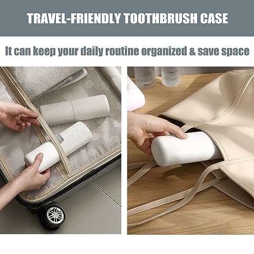 Toothbrush-Travel-Case-minimalist, Small-Toothbrush-Holder-Easy-Cleaning, Comfortable-Portable-Toothbrush Travel-Container-For-Camping-School-Trip
