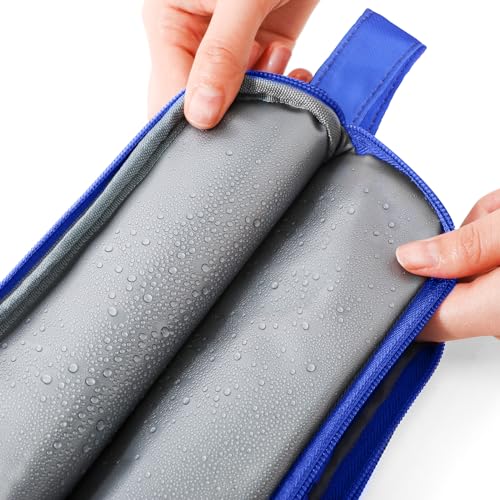 Kids Toiletry Bag for Boys, Travel Toiletry Bag for Little Young Boys Waterproof Hanging Wash Bag Toddler Traveling Toiletries, Soccer Balls Blue - color: Soccer Balls