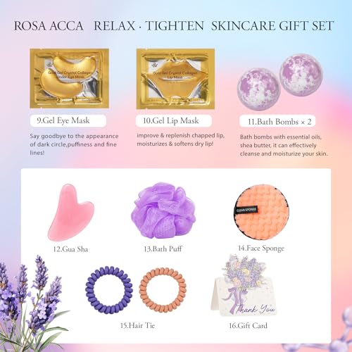 Mother's Day Gifts for Mom, 23 Pcs Hydrating Face Skin Care Set, Bath and Body Gifts Basket Set for Women, Anniversary, Self Care Gift Set, Present, Birthday Gift, Christmas, Anniversary, Teen, Wife