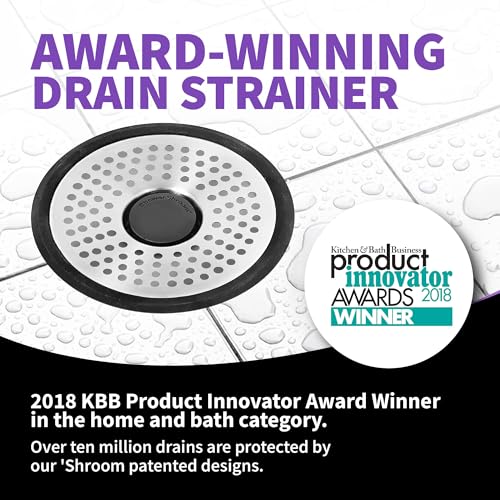 ShowerShroom SHSULT755 Ultra Revolutionary Shower Hair Catcher Drain Protector, No Size, Stainless - color: Stainless