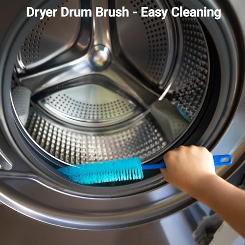 5 Pack Dryer Vent Cleaner Dryer Lint Brush Set Lint Remover, 30inch Flexible Tube Brush,Drain Brush,Long Pipe Snake for Sink, Flexible Pipe Cleaner Brush for Hair,Food & Clog Removal,Cleaner Tool Set