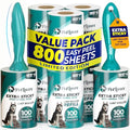 PetLovers Extra Sticky Lint Roller Ultimate Value Set 800 Sheets for Pet Hair Removal, Dog and Cat Lint Remover 8 Pack Green - size: 8 Pack Green Lint Roller