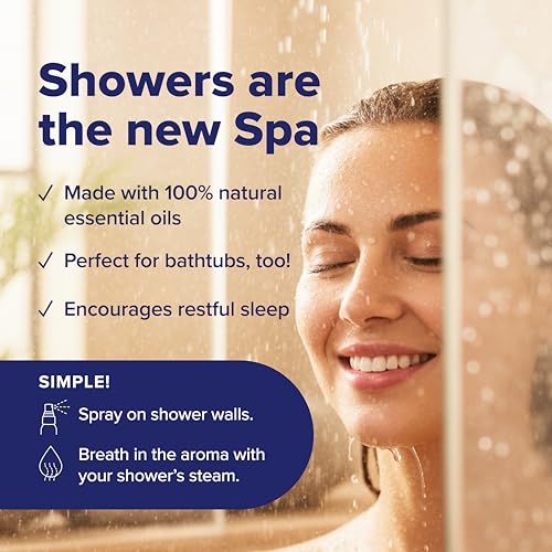 MOXE Aromatherapy Shower Mist Variety Pack, Eucalyptus, Lavender, Breathe and Dream, Spa Steam Spray, Natural 100% Essential Oils, Aromatherapy, Sinus Congestion Relief, 4 Pack (8oz) - color: Variety Pack, size: 2 Fl Oz (Pack of 4)
