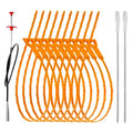 34inch Drain Snake (1pc), 25inch Hair Drain Clog Remover (10 pcs) & 18Inch Cleaner Brush (2 pcs), Sink Plumbing Snake Drain Tool Unclogger Tool Set For Kitchen, Bathroom Tub, Sewer, Toilet - style: 10pcs 25inch+1pcs 34inch+2pcs Cleaner Brush